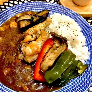 スープカレー風、豪華カレー